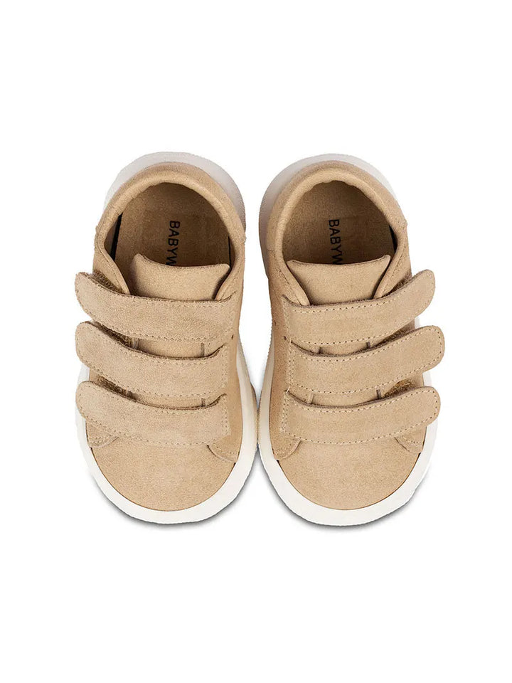 Sneaker Δερμάτινο Με Τριπλά Χρατς Babywalker