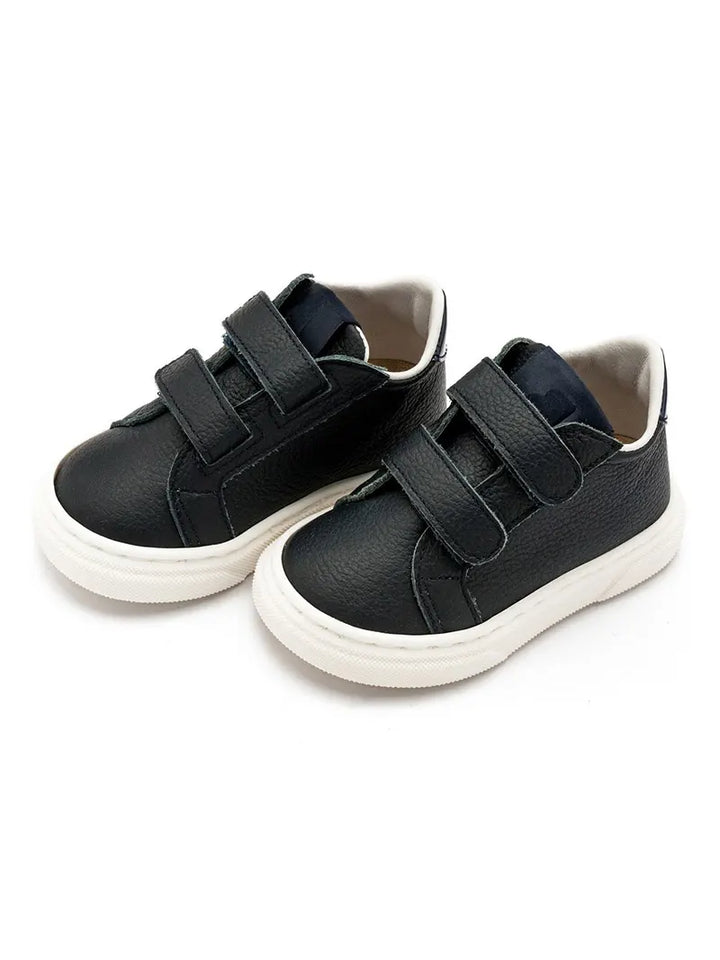 Sneaker Δερμάτινο Με Διπλά Χρατς Babywalker
