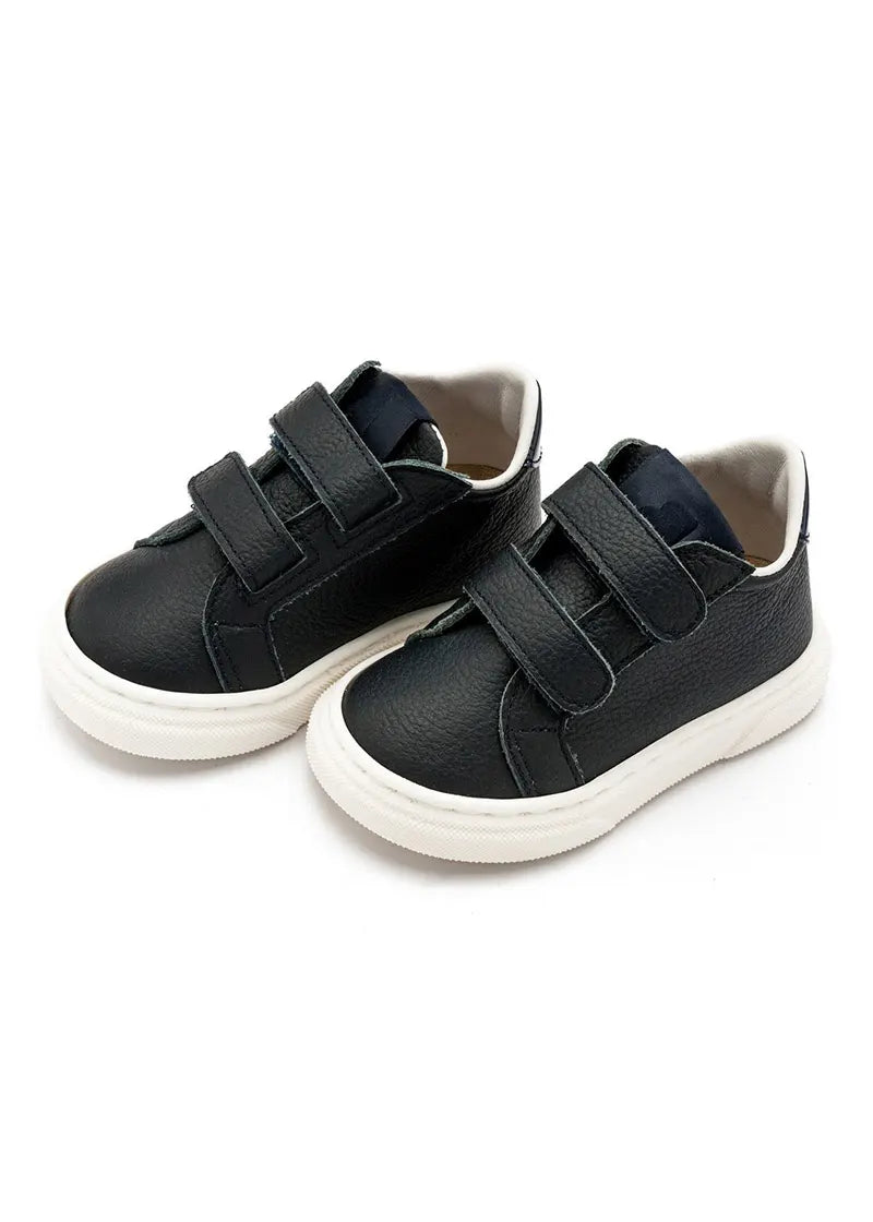 Sneaker Δερμάτινο Με Διπλά Χρατς Babywalker