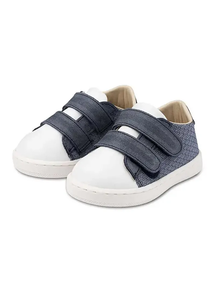 Sneaker Τρίχρωμο Με Χρατς Από Δέρμα Babywalker