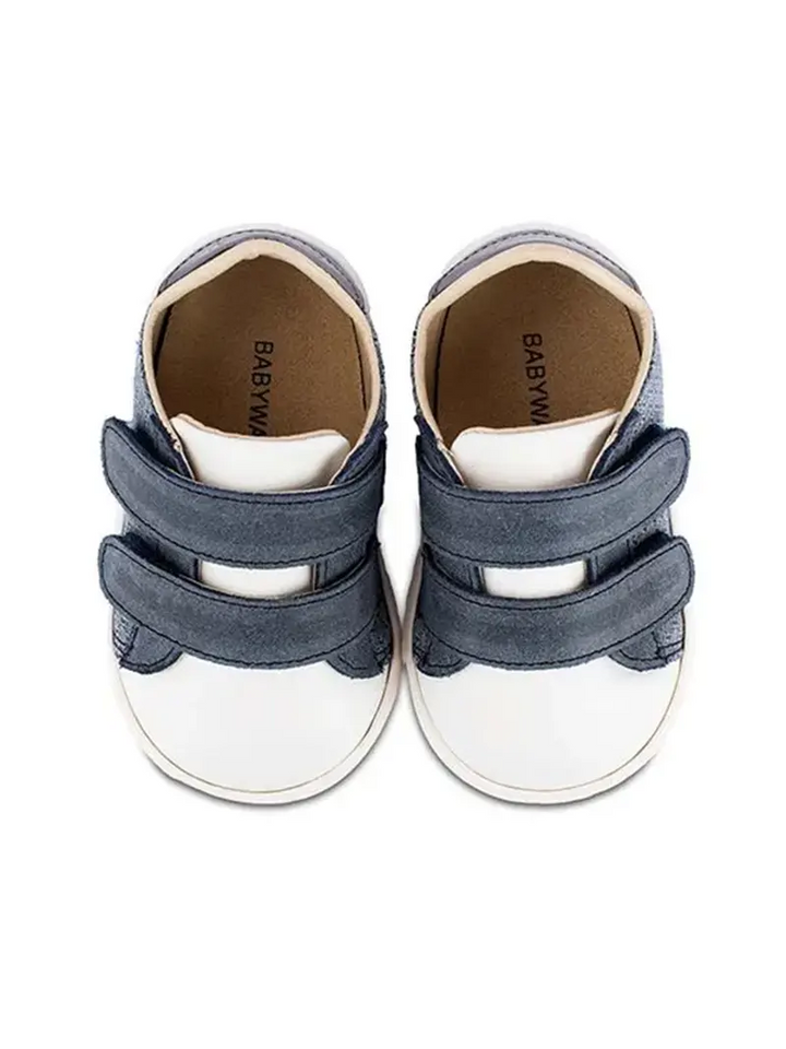 Sneaker Τρίχρωμο Με Χρατς Από Δέρμα Babywalker
