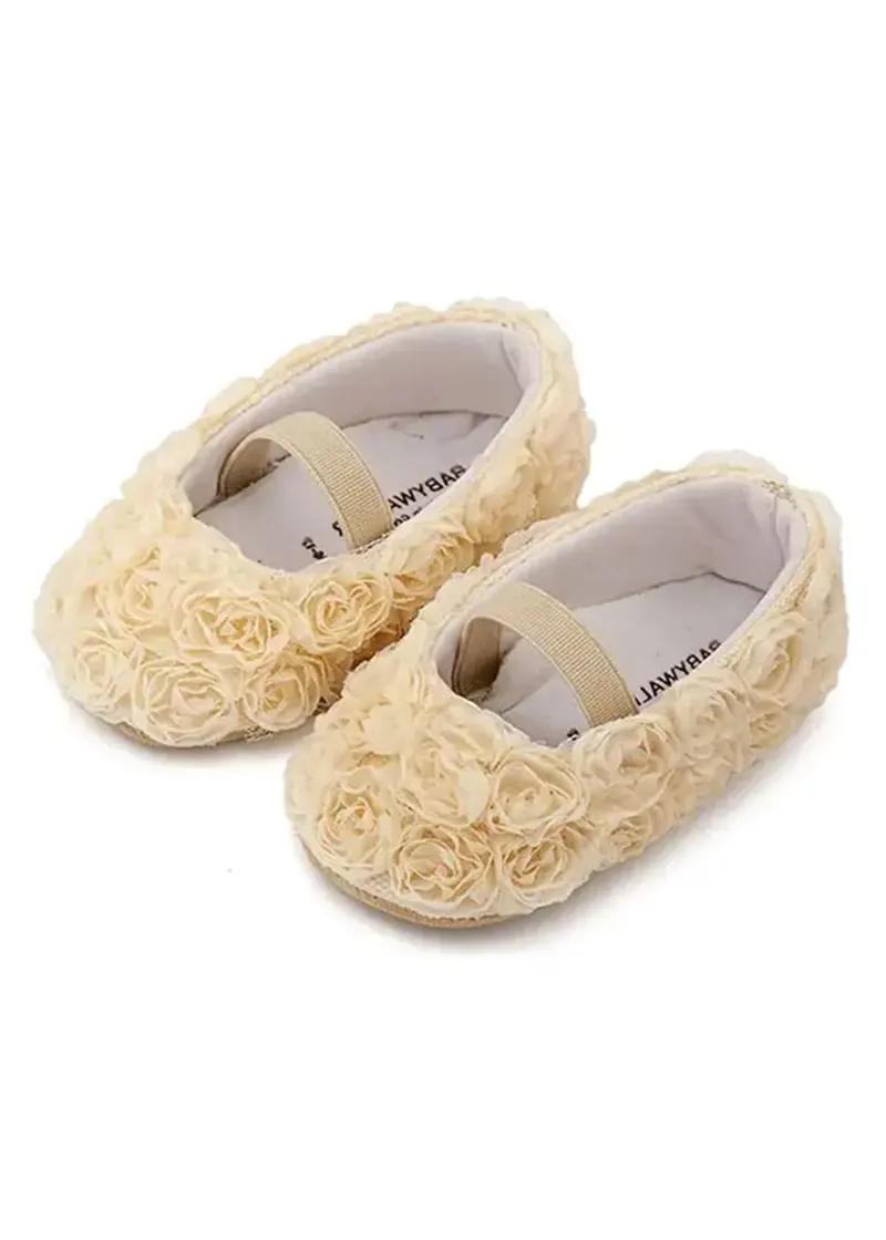 Μπαλαρίνα Διακοσμημένη με Chiffon Λουλούδια Babywalker