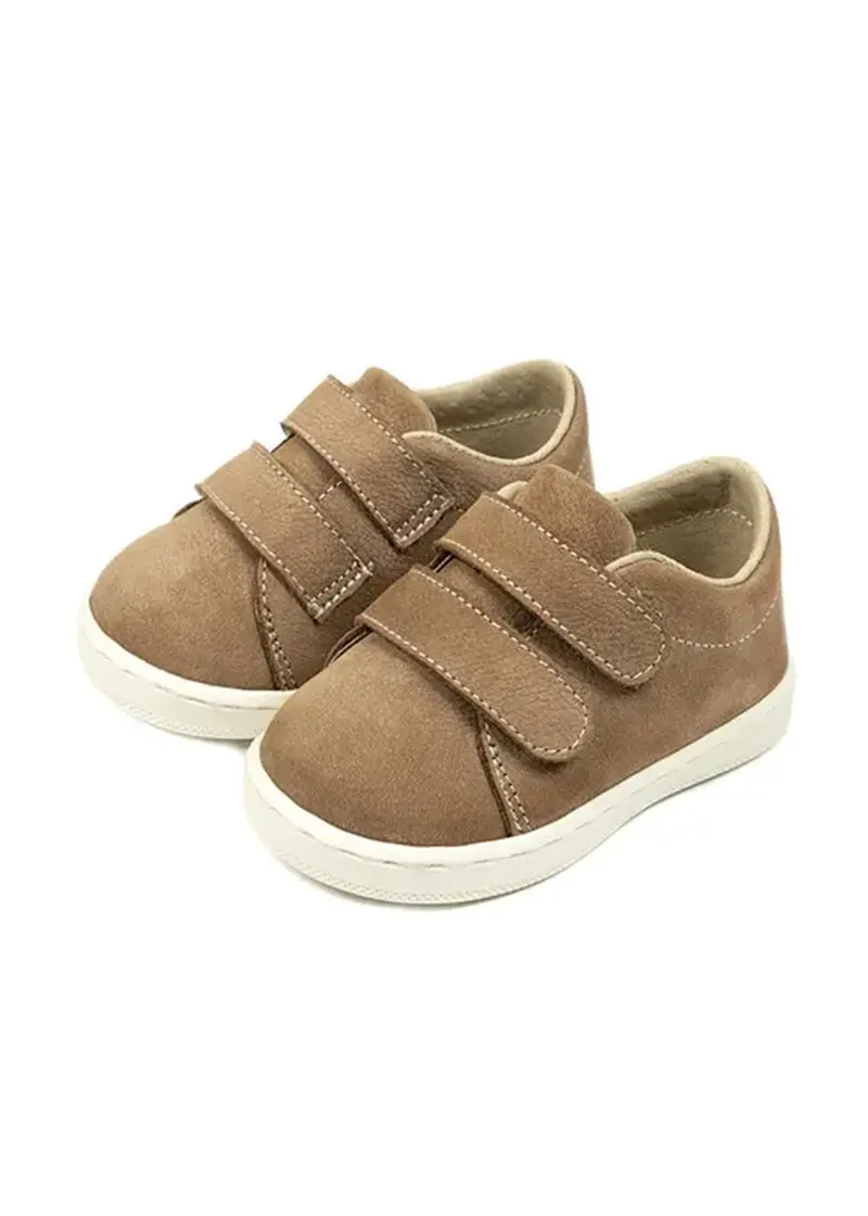 Sneaker Δερμάτινο Με Διπλό Χρατς Babywalker