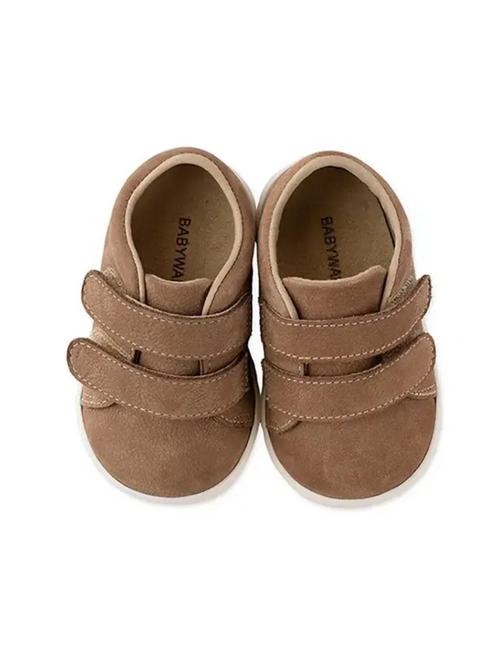Sneaker Δερμάτινο Με Διπλό Χρατς Babywalker