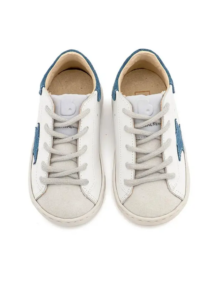 Sneaker Τρίχρωμο Δετό Με Αστέρι Στο Πλάι Babywalker
