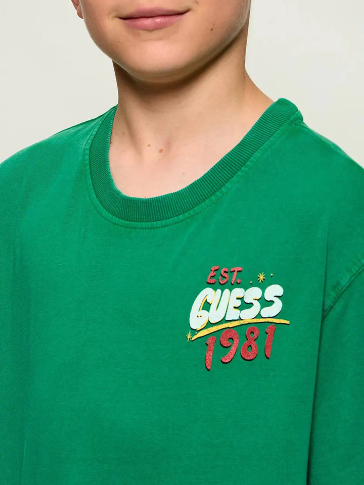 Παιδική Μπλούζα Guess GMT DYE OVERSIZE SS T-SHIRT ΜΠΛΟΥΖΑ ΠΑΙΔΙΚΟ BOY