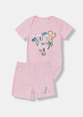Βρεφικό Σετ Guess SET STR JERSEY SS BODY+SHORTS ΣΕΤ ΠΑΙΔΙΚΟ UNISEX