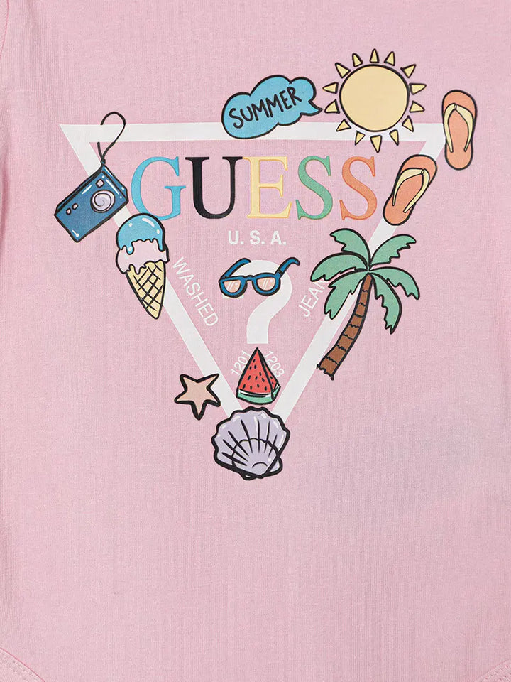 Βρεφικό Σετ Guess SET STR JERSEY SS BODY+SHORTS ΣΕΤ ΠΑΙΔΙΚΟ UNISEX