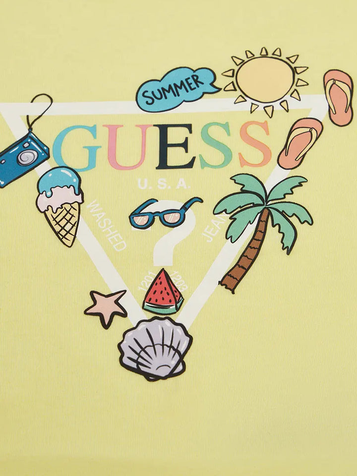 Βρεφικό Σετ Guess SET STR JERSEY SS BODY+SHORTS ΣΕΤ ΠΑΙΔΙΚΟ UNISEX