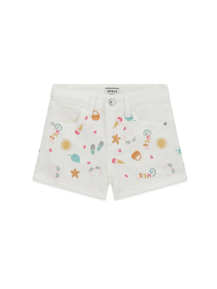 Παιδικό Σορτς Guess RIGID BULL DENIM SHORTS W/EMBR ΣΟΡΤΣ ΠΑΙΔΙΚΟ GIRL