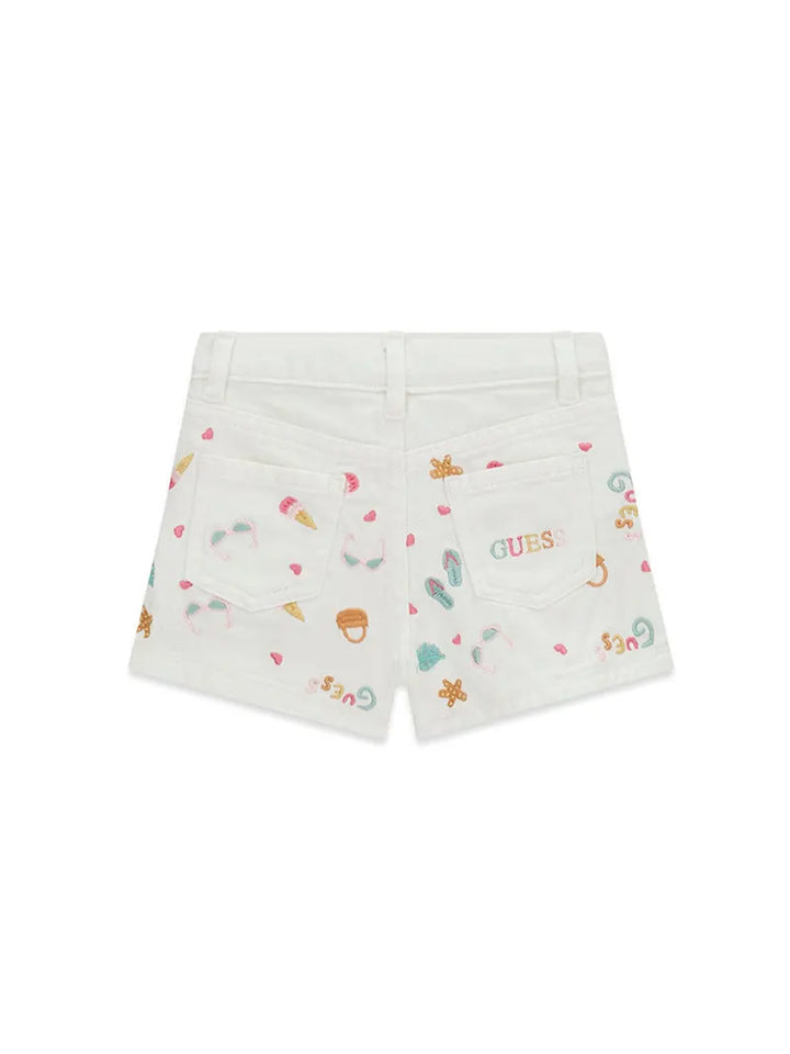 Παιδικό Σορτς Guess RIGID BULL DENIM SHORTS W/EMBR ΣΟΡΤΣ ΠΑΙΔΙΚΟ GIRL