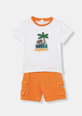 Βρεφικό Σετ Guess SET SS T-SHIRT+TERRY SHORTS ΣΕΤ ΠΑΙΔΙΚΟ BOY