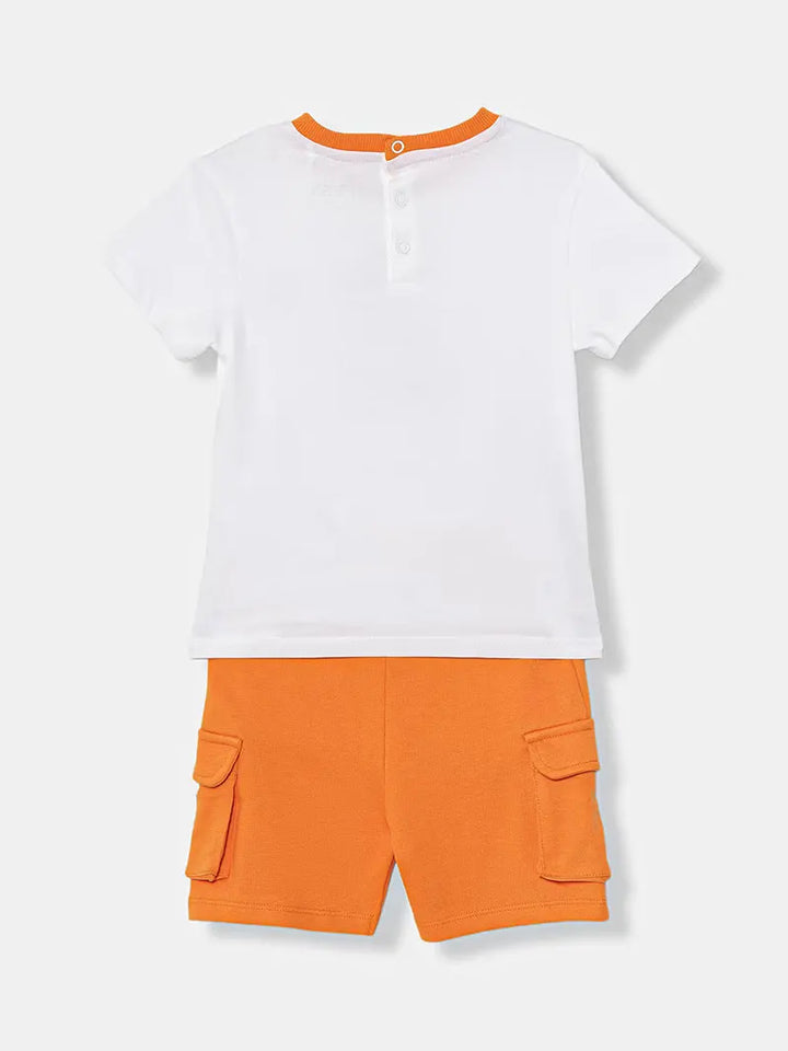 Βρεφικό Σετ Guess SET SS T-SHIRT+TERRY SHORTS ΣΕΤ ΠΑΙΔΙΚΟ BOY