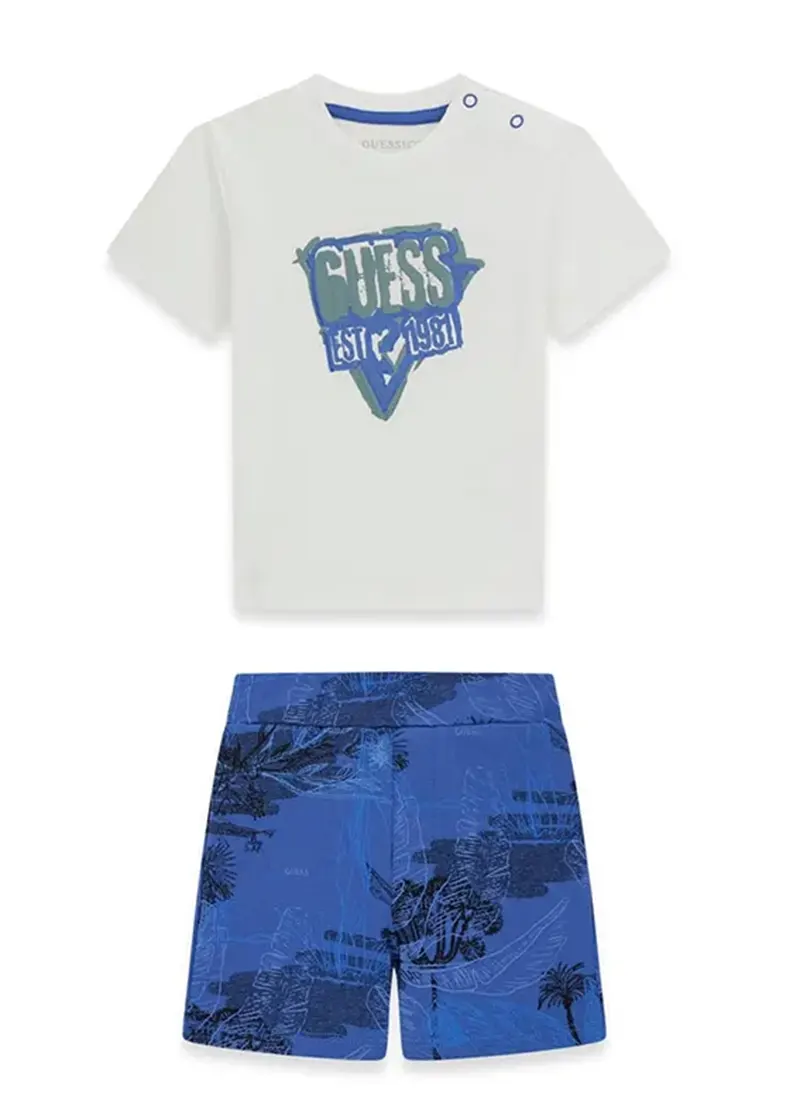 Βρεφικό Σετ Guess SET SS T-SHIRT+ACTIVE SHORTS ΣΕΤ ΠΑΙΔΙΚΟ BOY