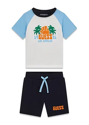 Παιδικό Σετ Guess SET SS T-SHIRT+TERRY SHORTS ΣΕΤ ΠΑΙΔΙΚΟ BOY