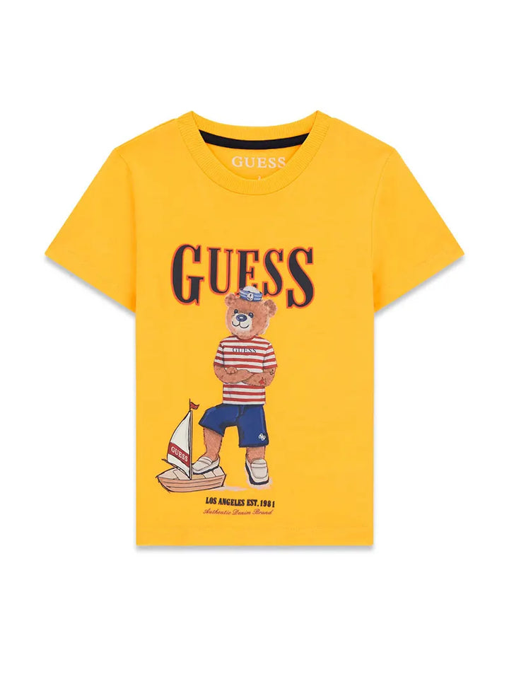 Παιδική Μπλούζα Guess SS T-SHIRT ΜΠΛΟΥΖΑ ΠΑΙΔΙΚΟ BOY