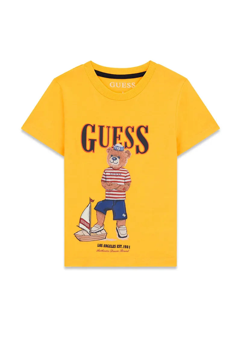Παιδική Μπλούζα Guess SS T-SHIRT ΜΠΛΟΥΖΑ ΠΑΙΔΙΚΟ BOY