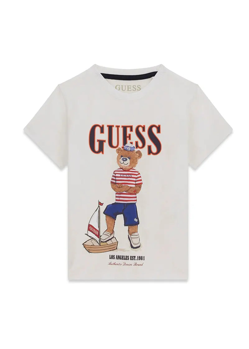 Παιδική Μπλούζα Guess SS T-SHIRT ΜΠΛΟΥΖΑ ΠΑΙΔΙΚΟ BOY