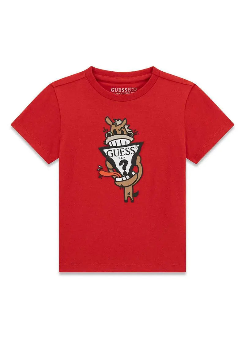 Παιδική Μπλούζα Guess SS T-SHIRT ΜΠΛΟΥΖΑ ΠΑΙΔΙΚΟ BOY