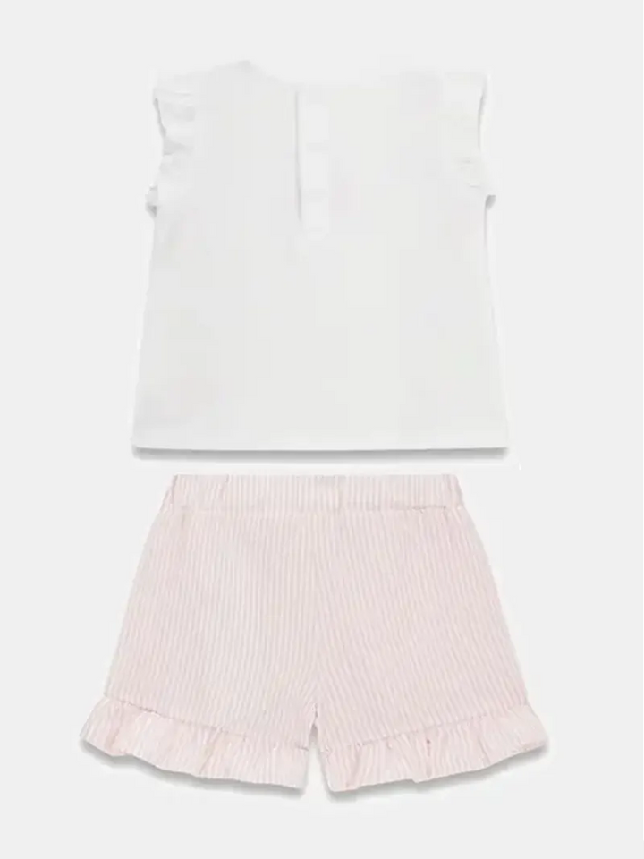 Παιδικό Σετ Guess SET SS T-SHIRT+SEERSUCKER SHOR ΣΕΤ ΠΑΙΔΙΚΟ GIRL