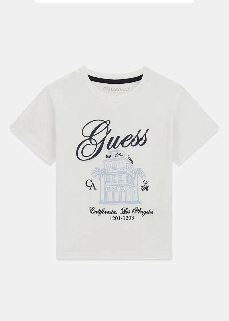 Παιδική Μπλούζα Guess SS T-SHIRT ΜΠΛΟΥΖΑ ΠΑΙΔΙΚΟ BOY