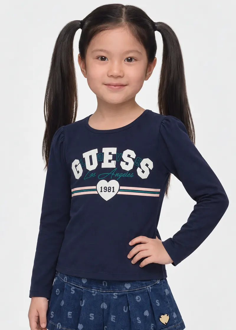 Παιδική Μπλούζα Guess LS T-SHIRT_LOGO ΜΠΛΟΥΖΑ ΠΑΙΔΙΚΟ