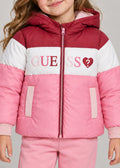Παιδικό Μπουφάν Guess POLYESTER HOODED LS PUFFER JAC ΜΠΟΥΦΑΝ ΠΑΙΔΙΚΟ