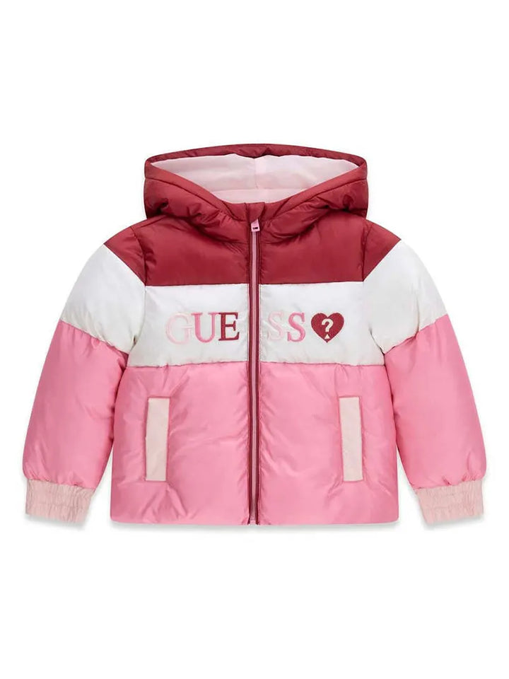 Παιδικό Μπουφάν Guess POLYESTER HOODED LS PUFFER JAC ΜΠΟΥΦΑΝ ΠΑΙΔΙΚΟ