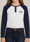 Παιδική Μπλούζα Guess SLIM RAGLAN LS T-SHIRT ΜΠΛΟΥΖΑ ΠΑΙΔΙΚΟ