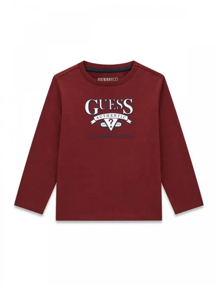 Παιδική Μπλούζα Guess LS T-SHIRT_LOGO ΜΠΛΟΥΖΑ ΠΑΙΔΙΚΟ BOY