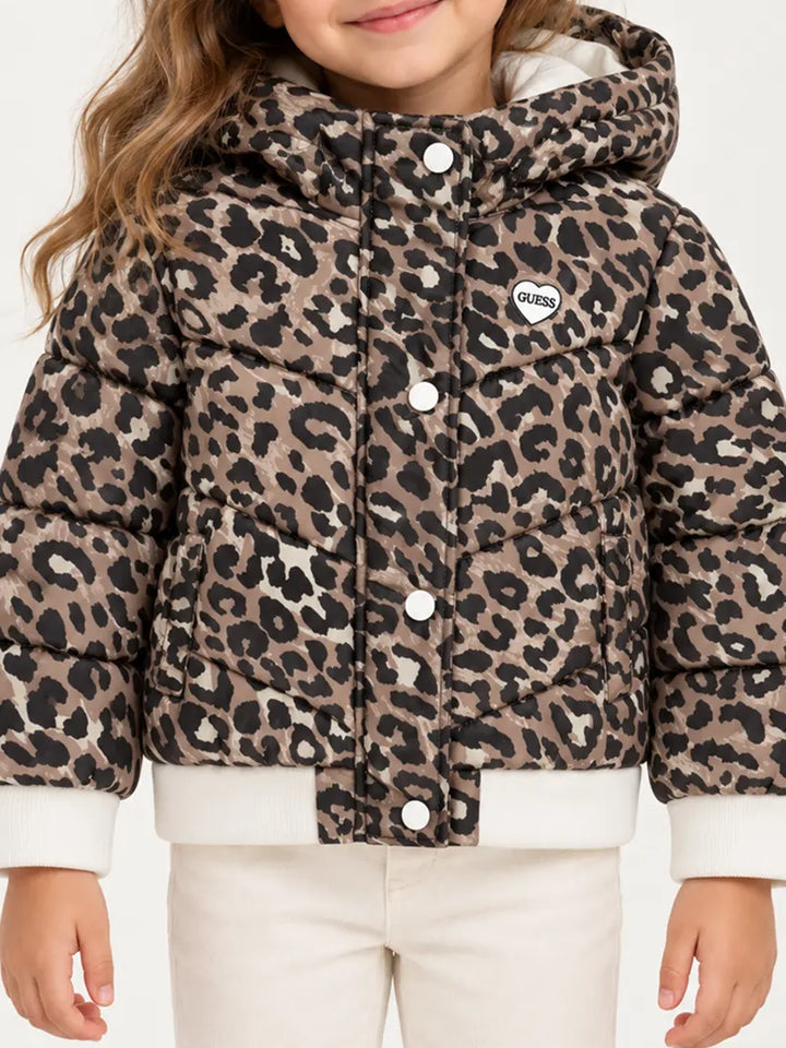 Παιδικό Μπουφάν Guess POLYESTER HOODED PADDED LS PUF ΜΠΟΥΦΑΝ ΠΑΙΔΙΚΟ GIRL