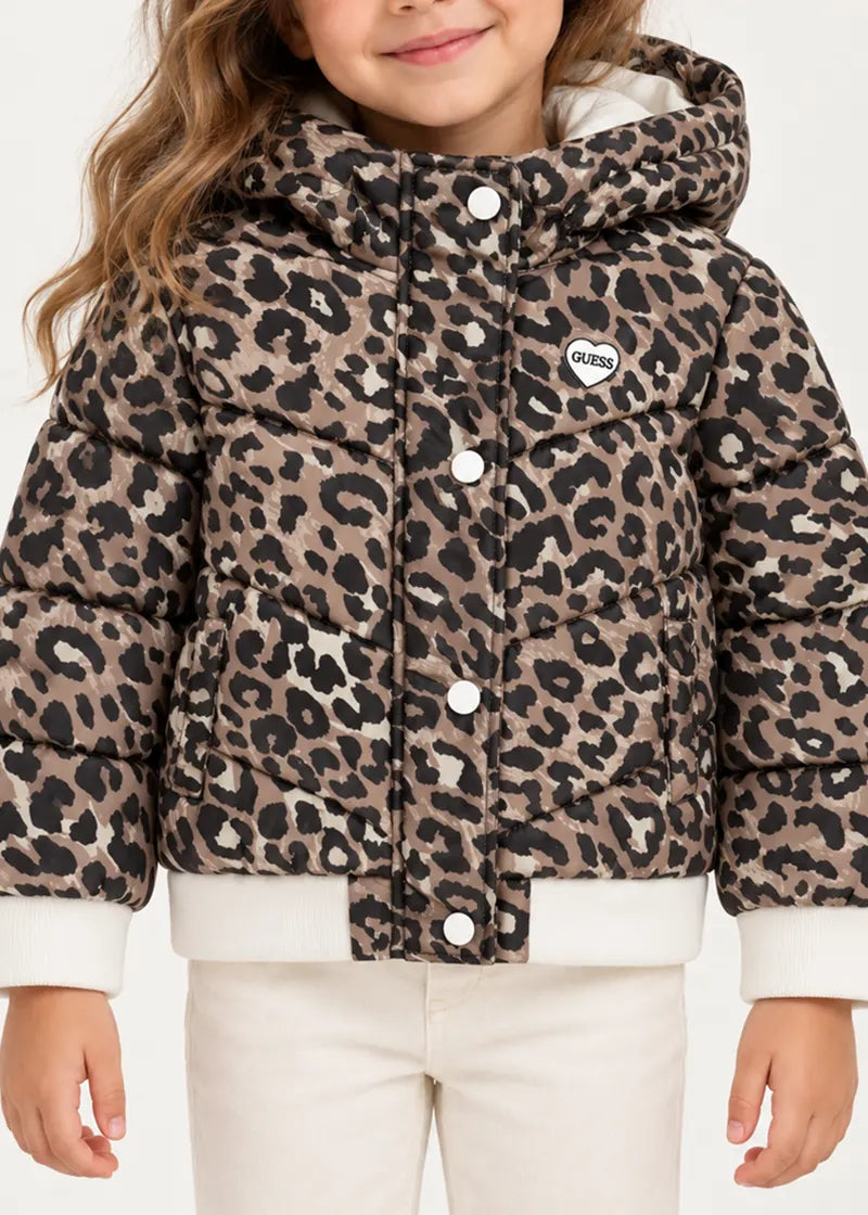 Παιδικό Μπουφάν Guess POLYESTER HOODED PADDED LS PUF ΜΠΟΥΦΑΝ ΠΑΙΔΙΚΟ GIRL