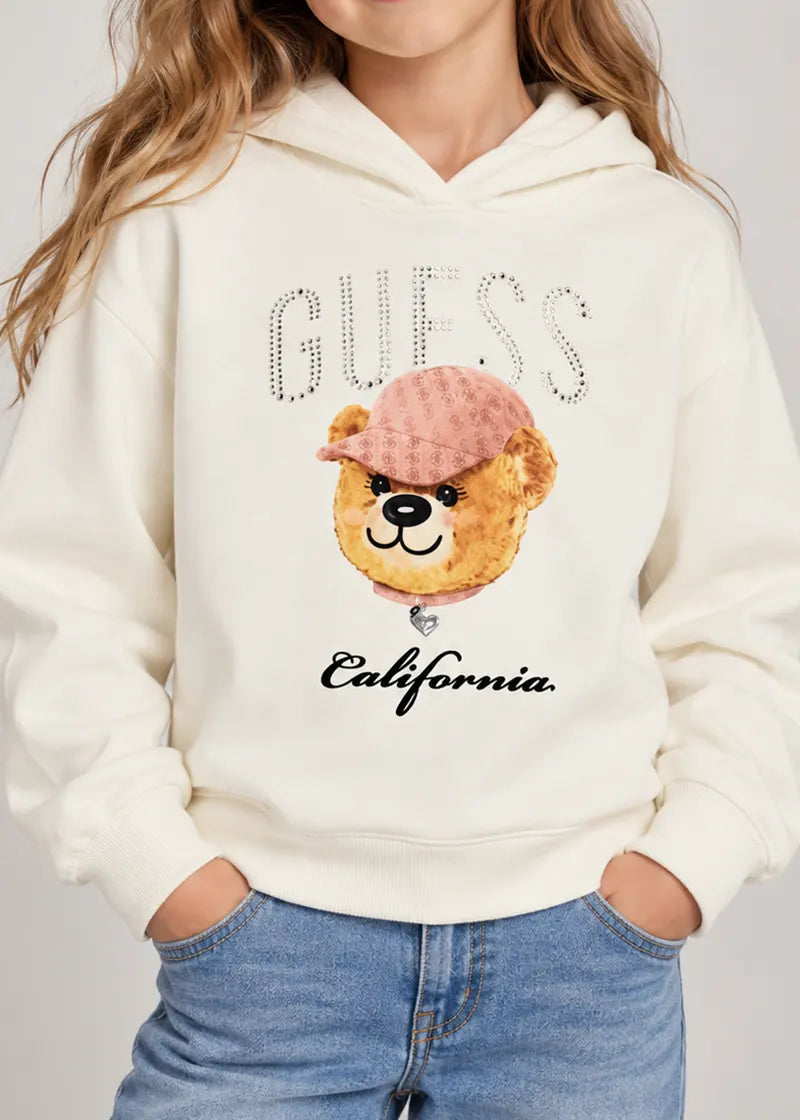 Παιδικό Φούτερ Guess HOODED LS ACTIVE TOP ΦΟΥΤΕΡ ΠΑΙΔΙΚΟ GIRL
