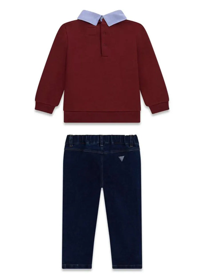 Παιδικό Σετ Guess SET LS ACTIVE TOP W/OXFORD+STR ΣΕΤ ΠΑΙΔΙΚΟ BOY