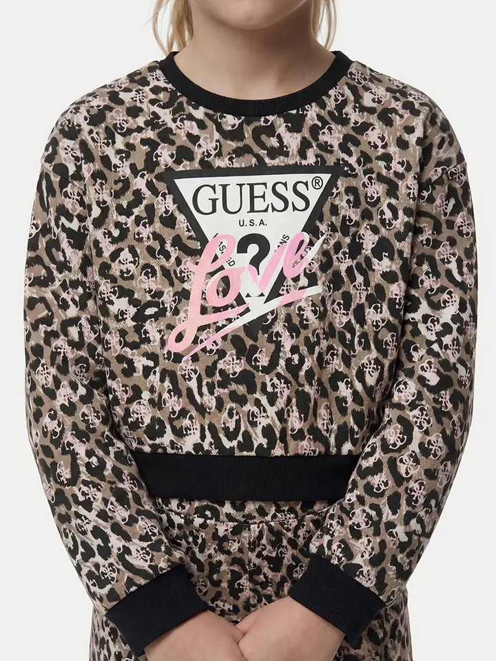 Παιδικό Φούτερ Guess MIDI OVERSIZE LS ACTIVE TOP ΦΟΥΤΕΡ ΠΑΙΔΙΚΟ GIRL
