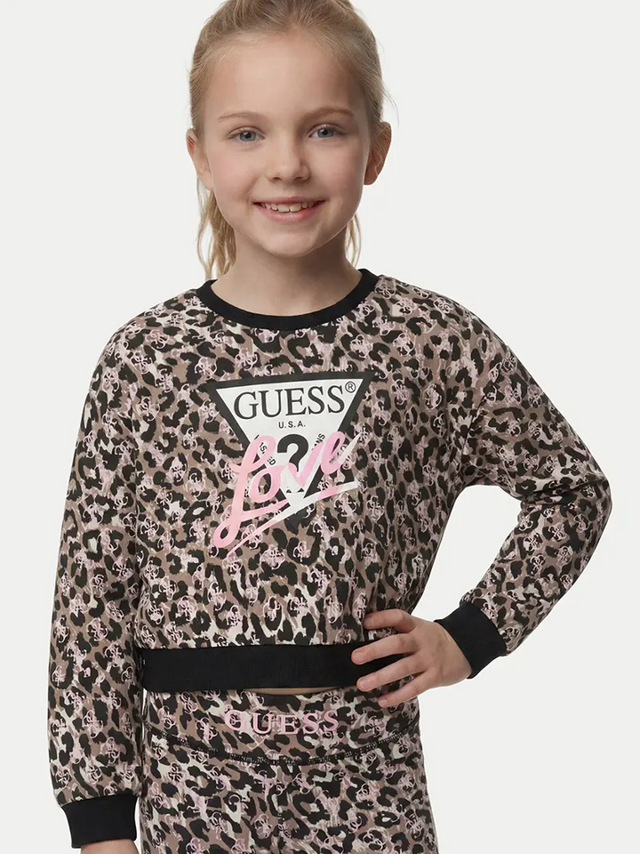 Παιδικό Φούτερ Guess MIDI OVERSIZE LS ACTIVE TOP ΦΟΥΤΕΡ ΠΑΙΔΙΚΟ GIRL