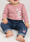 Παιδικό Σετ Guess SET LS T-SHIRT+KNIT DENIM PANT ΣΕΤ ΠΑΙΔΙΚΟ GIRL