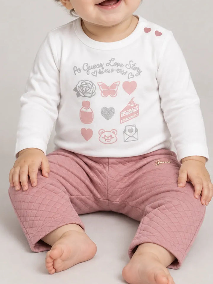 Παιδικό Σετ Guess SET LS T-SHIRT+ACTIVE PANTS ΣΕΤ ΠΑΙΔΙΚΟ GIRL