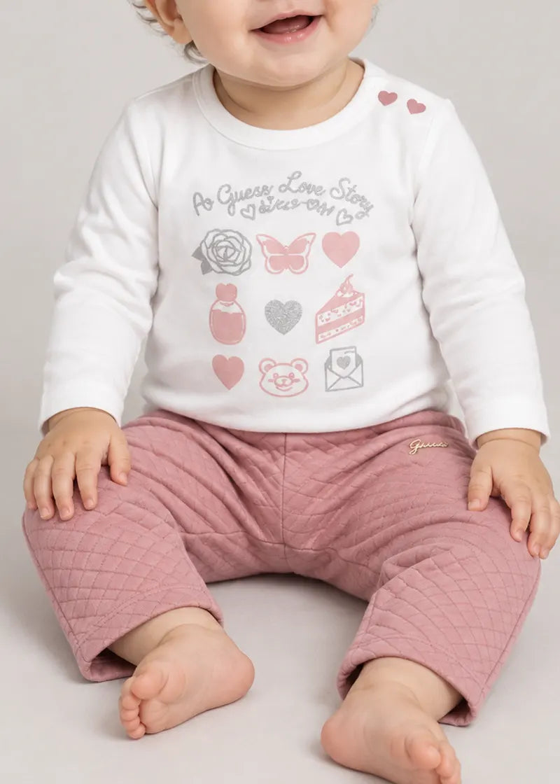 Παιδικό Σετ Guess SET LS T-SHIRT+ACTIVE PANTS ΣΕΤ ΠΑΙΔΙΚΟ GIRL