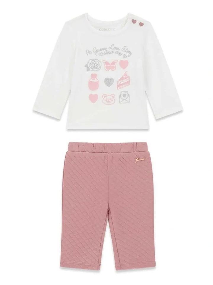 Παιδικό Σετ Guess SET LS T-SHIRT+ACTIVE PANTS ΣΕΤ ΠΑΙΔΙΚΟ GIRL