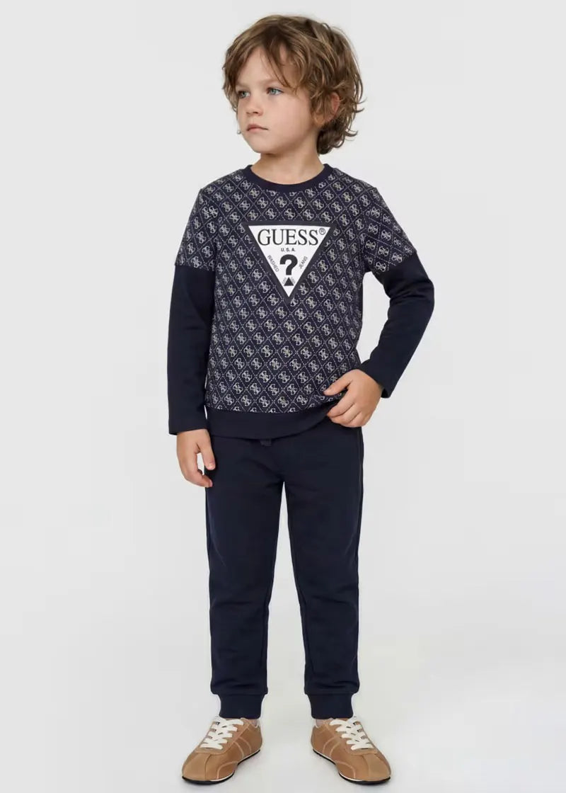 Παιδικό Σετ Guess SET LS T-SHIRT+ACTIVE PANTS ΣΕΤ ΠΑΙΔΙΚΟ BOY