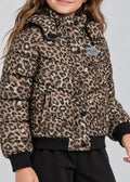 Παιδικό Μπουφάν Guess POLYESTER HOODED LS PUFFER JAC ΜΠΟΥΦΑΝ ΠΑΙΔΙΚΟ GIRL