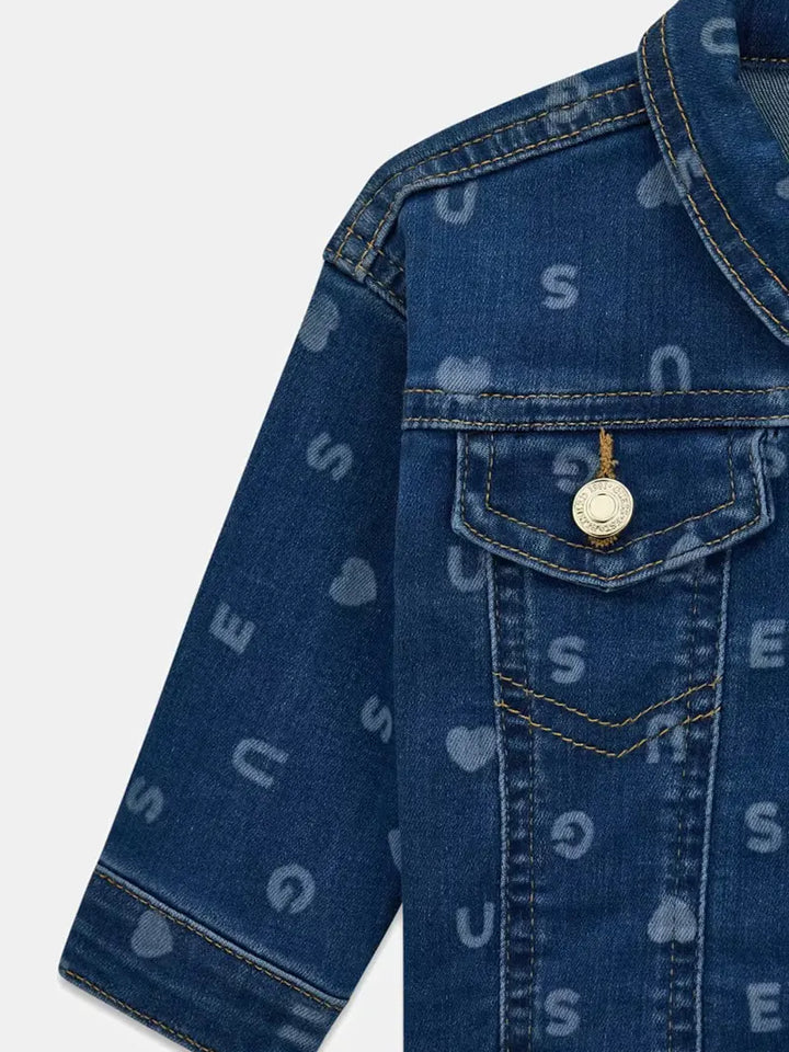 Παιδικό Μπουφάν Guess STRETCH DENIM JACKET W/LASER ΜΠΟΥΦΑΝ ΠΑΙΔΙΚΟ GIRL