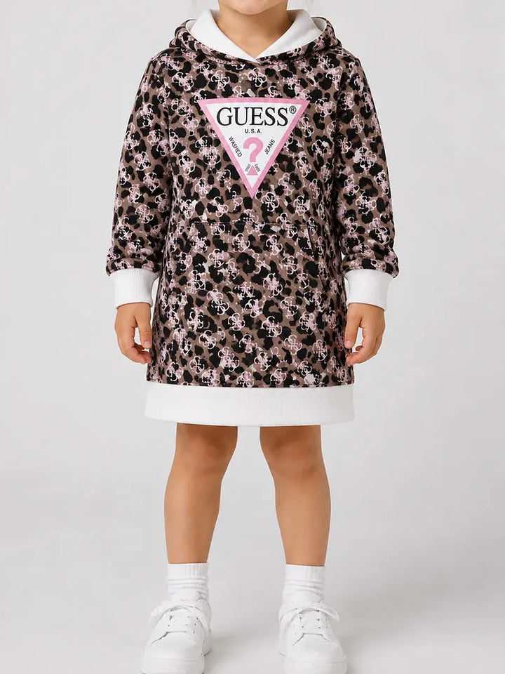 Παιδικό Φόρεμα Guess HOODED LS ACTIVE DRESS ΦΟΡΕΜΑ ΠΑΙΔΙΚΟ GIRL