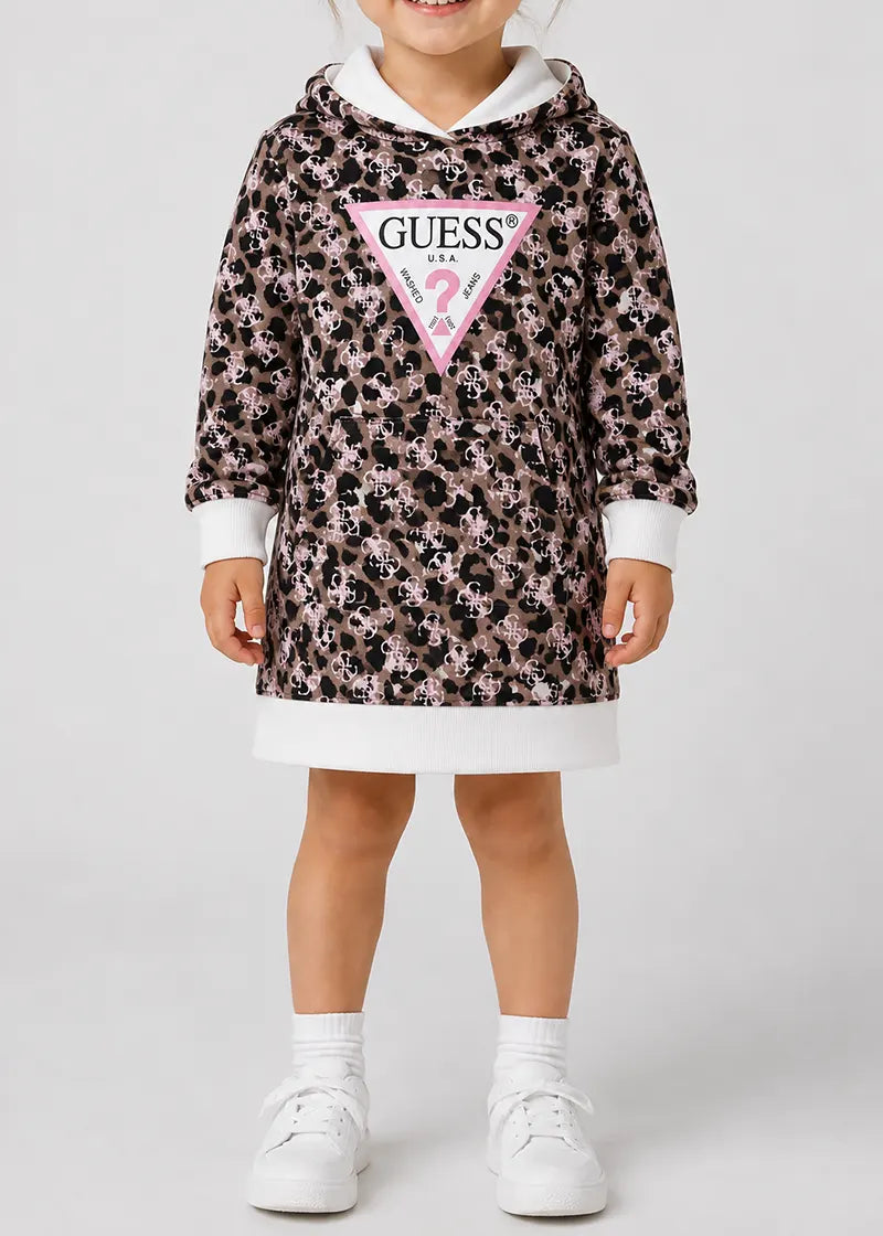 Παιδικό Φόρεμα Guess HOODED LS ACTIVE DRESS ΦΟΡΕΜΑ ΠΑΙΔΙΚΟ GIRL