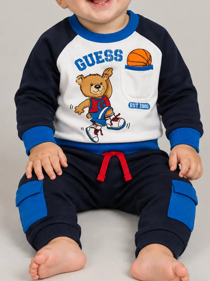 Παιδικό Σετ Guess SET LS ACTIVE TOP + ACTIVE PA ΣΕΤ ΠΑΙΔΙΚΟ BOY