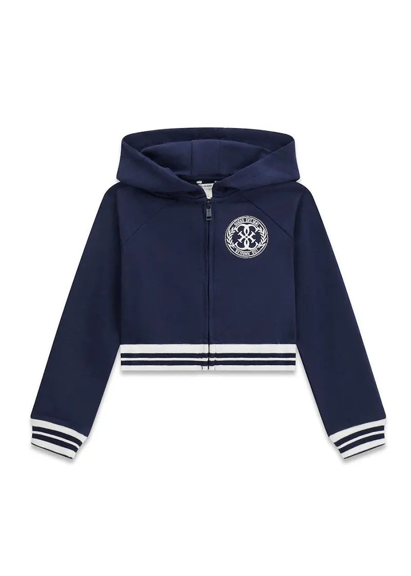 Παιδική Ζακέτα Guess HOODED LS ACTIVE TOP W/ZIP ΦΟΥΤΕΡ ΠΑΙΔΙΚΟ GIRL