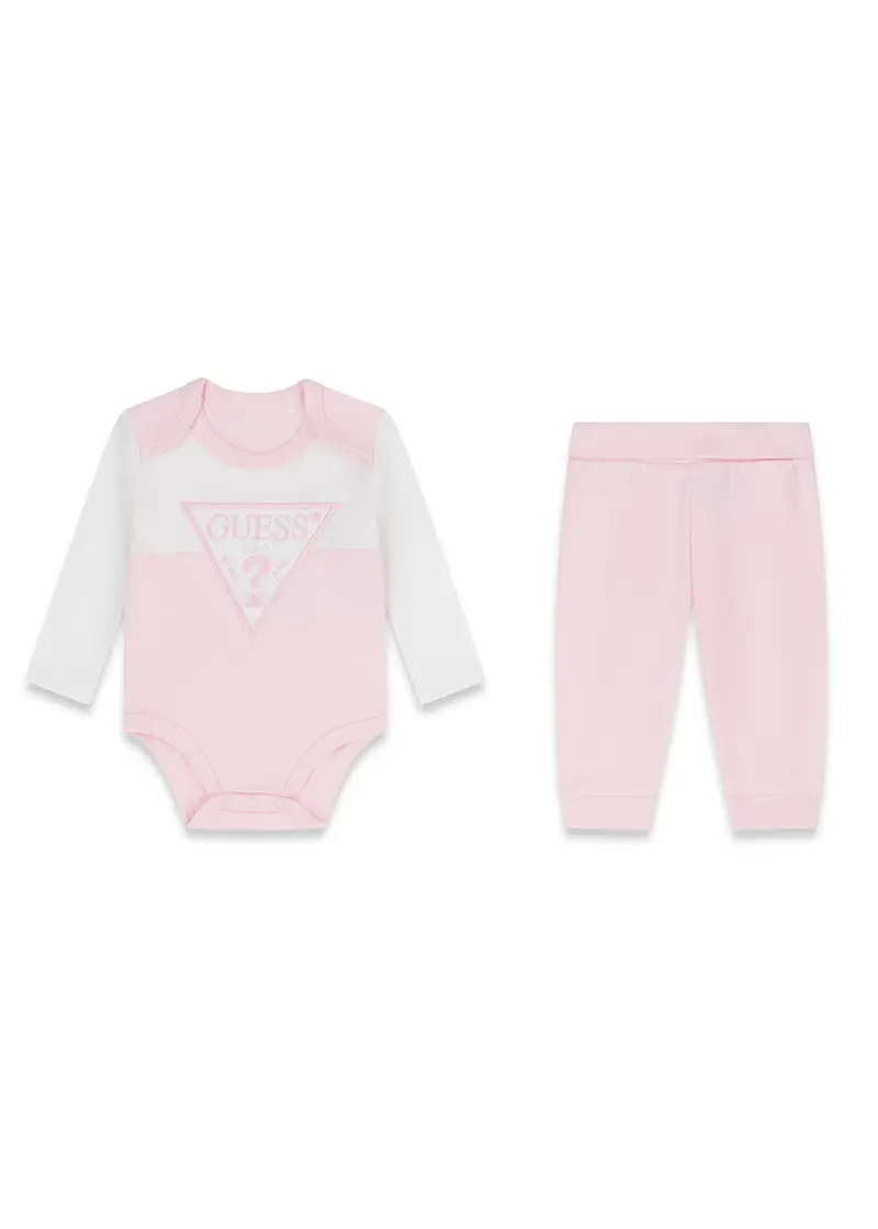Βρεφικό Σετ Guess SET LS BODY + PANTS