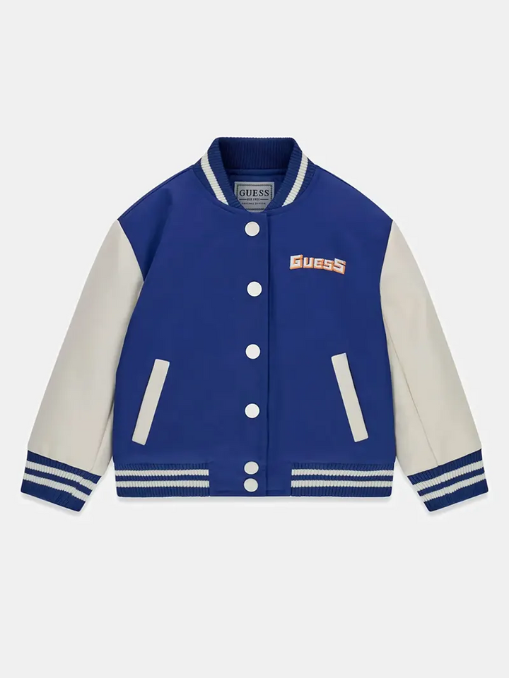 Παιδικό Μπουφάν Guess SATIN&PU PADDED LS BOMBER ΜΠΟΥΦΑΝ ΠΑΙΔΙΚΟ BOY