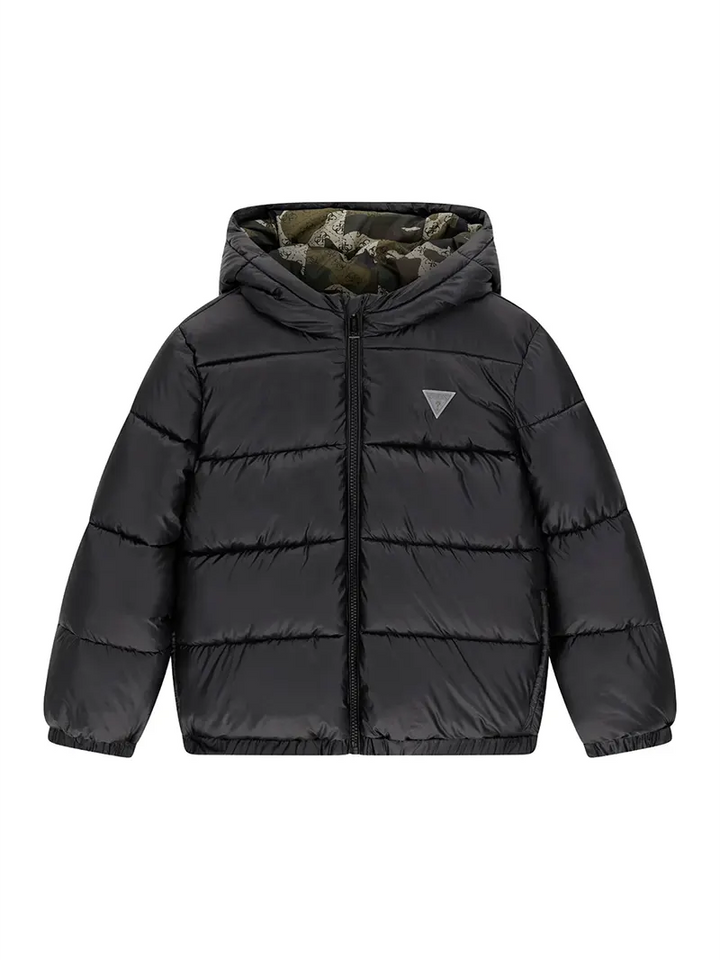 Παιδικό Μπουφάν Guess POLYESTER HOODED LS PUFFER JAC ΜΠΟΥΦΑΝ ΠΑΙΔΙΚΟ BOY